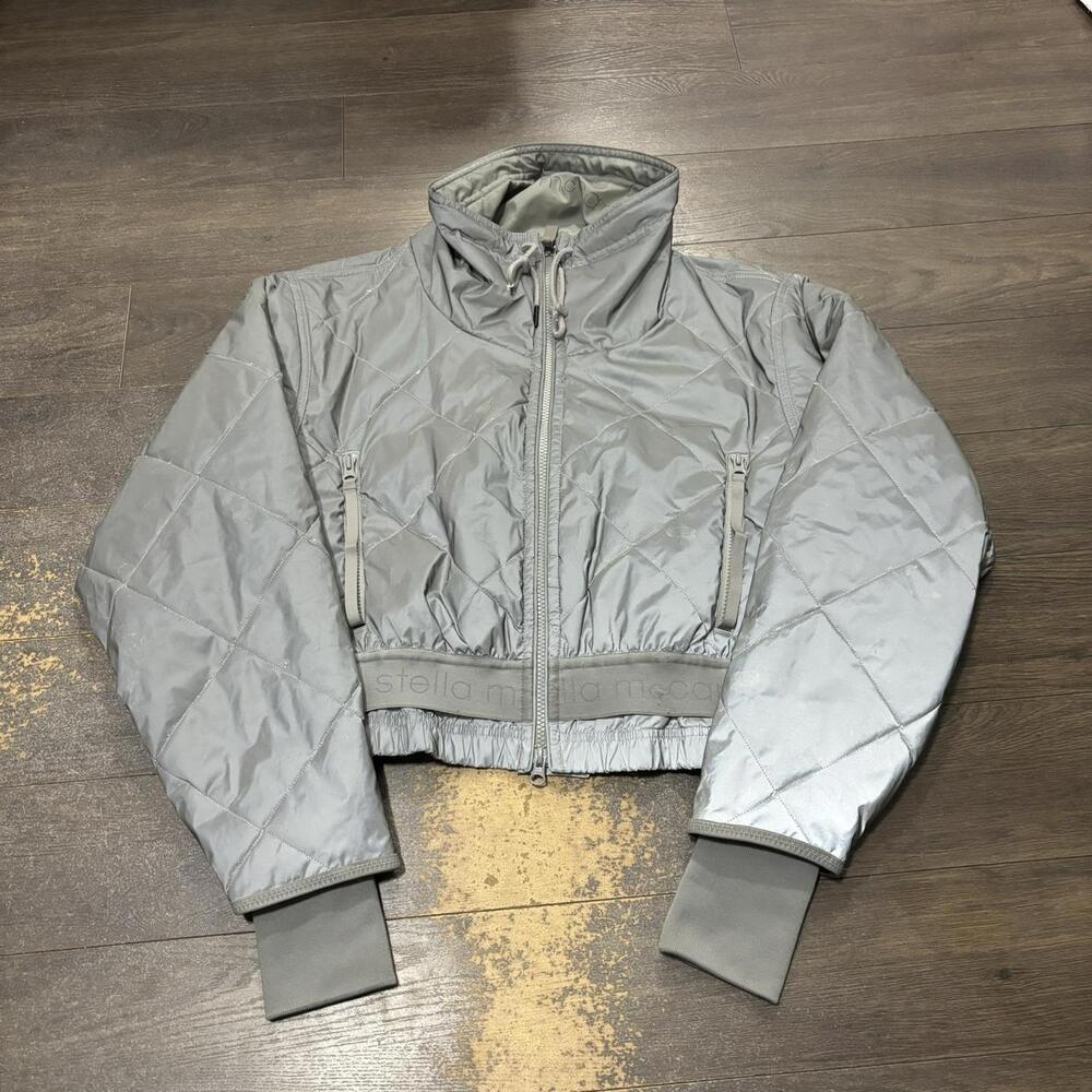 adidas Stella McCartney zip up 3M reflective jacket S
